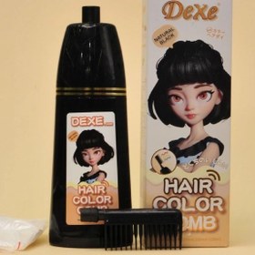 تصویر شامپو رنگ مو دکس - آلبالویی Dexe hair color comb