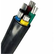 تصویر کابل برق آلومینیومی 5 در 16 عایق پی وی سی سیمیا Aluminum cable 5*16 PVC insulation Simia