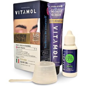 تصویر کیت رنگ ابرو ویتامول حجم ۳۰ میلی | Vitamol Eyebrow Color 