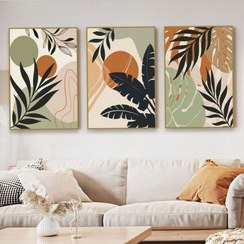 تصویر تابلو دکوراتیو ۳تیکه مدرن مدل بوهو کد ۰۲۵۲ 