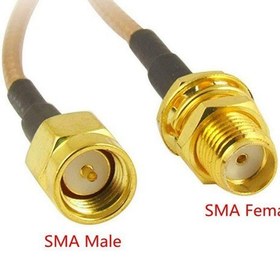 تصویر کابل افزایش طول سوکت SMA ا SMA extension cable SMA extension cable