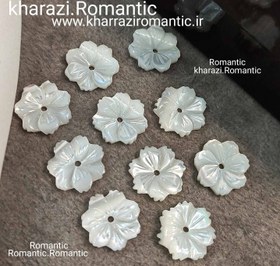 تصویر صدف مدل گل 