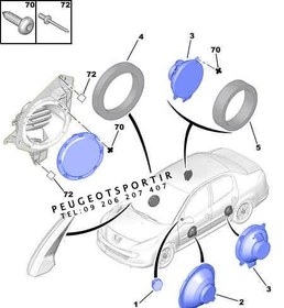 تصویر بلندگو درب عقب پژو 207 