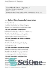 تصویر دانلود کتاب The Oxford handbook of the word - کتاب راهنمای واژه آکسفورد 