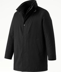 تصویر بارانی مردانه تک دکمه 