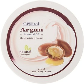 تصویر کرم مرطوب کننده صورت و بدن آرگان200 میلی لیتر کریستال Crystal Moisturizing Cream Argan