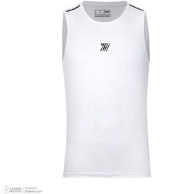 تصویر تاپ ورزشی مردانه نوزده نودیک مدل TS1976 W - سفید - 3XL 