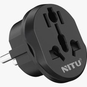 تصویر تبدیل 3 به 2 برق نیتو Nitu NT-A3 Adaptor Converter مبدل برق مدل تبدیل 3 به 2 برق نیتو Nitu NT-A3 Adaptor Converter