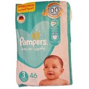 تصویر پوشک کودک پمپرز مدل baby-dry سایز 3 بسته 46 عددی 