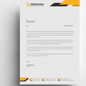 تصویر سربرگ A4 چند منظوره – Corporate Letterhead design 