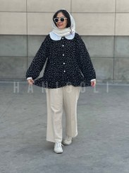 تصویر شومیز جلو دکمه مدل شمیم حانی 