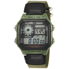 تصویر ساعت مچی دیجیتال مردانه کاسیو مدل AE-1200WHB-3B Casio AE-1200WHB-3BVDF Digital watch