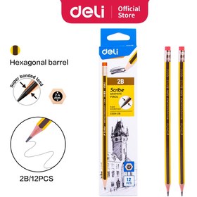 تصویر مداد مشکی 2B دلی 