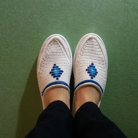 تصویر گیوه طرح خشتی 