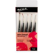 تصویر سری پنج تایی قلموهای مینی دیتیل مونمارت - کد BMHS0033 
