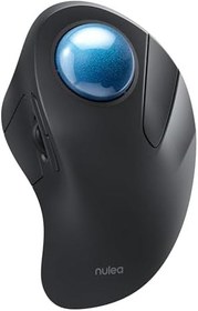 تصویر Nulea Wireless Trackball Mouse Rechargeable Ergonomic Design Index Finger Control with 5 Adjustable DPI 3 Device Ports Compatible for PC, Laptop, iPad, Mac, Windows, Android 