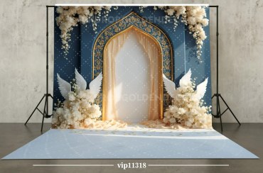 تصویر بکدراپ پارچه ای طرح جشن عبادت کد vip11318 