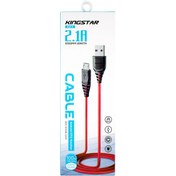 تصویر کابل تبدیل USB به microUSB کینگ استار مدل K14 A طول 1 متر 