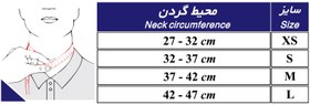 تصویر گردنبند طبی سخت چانه دار کد 50400 