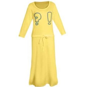 تصویر پیراهن زنانه کد F002 رنگ زرد 