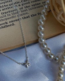 تصویر گردنبند پروانه نقره 925 