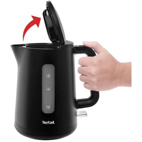 تصویر کتری برقی مشکی تفال مدل KO 200 Tafal KO 200 electric kettle