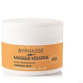 تصویر ماسک مو کراتینه بدون سولفات مخصوص موهای خشک بایفاس مدل Byphasse Masque Keratine Hair Mask Byphasse Masque Keratine Hair Mask 250ml