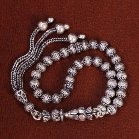 تصویر تسبیح نقره کد ۲۹۷۷۳ 