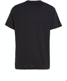 تصویر تی‌شرت مردانه با فیت معمولی، مشکی برند Tommy Hilfiger Men's Regular Fit Crew T-Shirt, Black