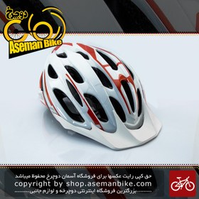 تصویر کلاه دوچرخه سواری جاینت مدل ALLY سفید-قرمز سایز 64-60 سانتی متر Giant Bicycle Helmet ALLY White/Red size 60-64cm 