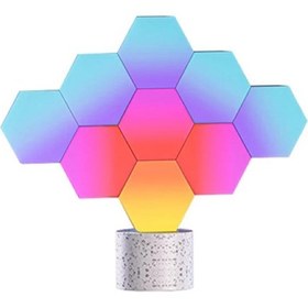 تصویر لامپ هوشمند ColoLight مدل Hexagom 9Pcs Hexagom ColoLight Smart Lamp 9Pcs