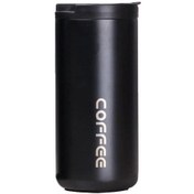 تصویر تراول ماگ استوانه‌ای ۴۰۰ میل دو جداره استیل 