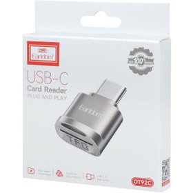 تصویر تبدیل Card Reader TO Type-C اورجینال ارلدام Earldom مدل ET-OT92C تیتانیوم کد 96704 