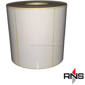 تصویر لیبل کاغذی ۸۰×۱۰۰ تک ردیفه 