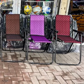 تصویر صندلی مسافرتی تاشو فوم دار، 7 فنره، کاور دار | Foam folding travel chair 