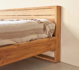 تصویر تخت خواب چوبی مدل A178 