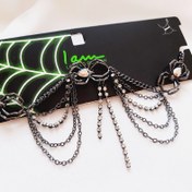 تصویر چوکر یک ردیفه عنکبوت نگینی - نوک مدادی 