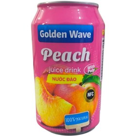 تصویر آبمیوه گلدن ویو با طعم هلو ۳۳۰ میلی‌لیتر – محصول ویتنام 