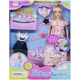 تصویر عروسک باربی باردار Defa Lucy مدل 8009 