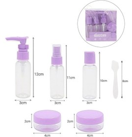 تصویر پک آرایشی بهداشتی 5+2 تکه برند Travel Travel Bottle Set Portable Travel Bottle