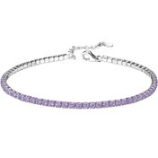 تصویر دستبند طلا زنانه با سنگ اتمی 