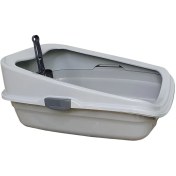 تصویر ظرف خاک گربه مشا مدل N85 لبه دار به همراه بیلچه 