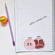 تصویر دفتر یادداشت طرح مینیمال- 80 برگ 