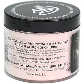 تصویر پودر کاشت ناخن دارک پینک 113 گرم inm Dark pink nail planting powder 113 grams inm