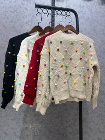 تصویر بولیز بافت خارجی جنس درجه یک خالدارگپ - زرشک Gap