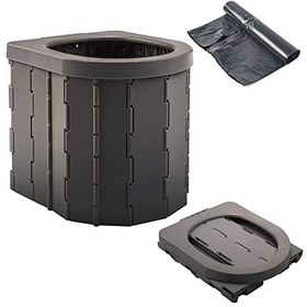 Portable collapsible camping discount toilet