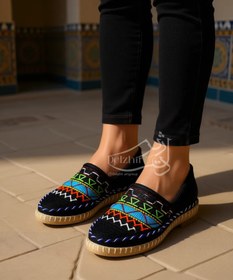 تصویر گیوه طرحدار دور کنفی 