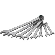 تصویر آچار یکسر تخت یکسر رینگی 8 عددی آتا Ata 8-piece flat-end single-ring wrench