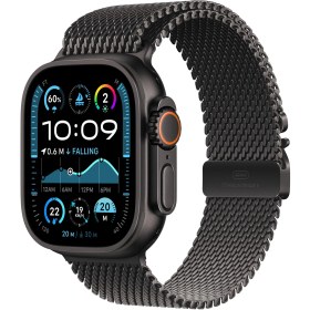 تصویر ساعت هوشمند اپل واچ مدل اولترا 2 تیتانیومی مشکی New 2024 با بند میلانس Apple Watch Ultra 2 Titanium Black Case with Titanium Milanese Loop 2024