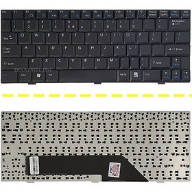 تصویر کیبرد لپ تاپ ام اس آی U100 Keyboard Laptop MSI U100